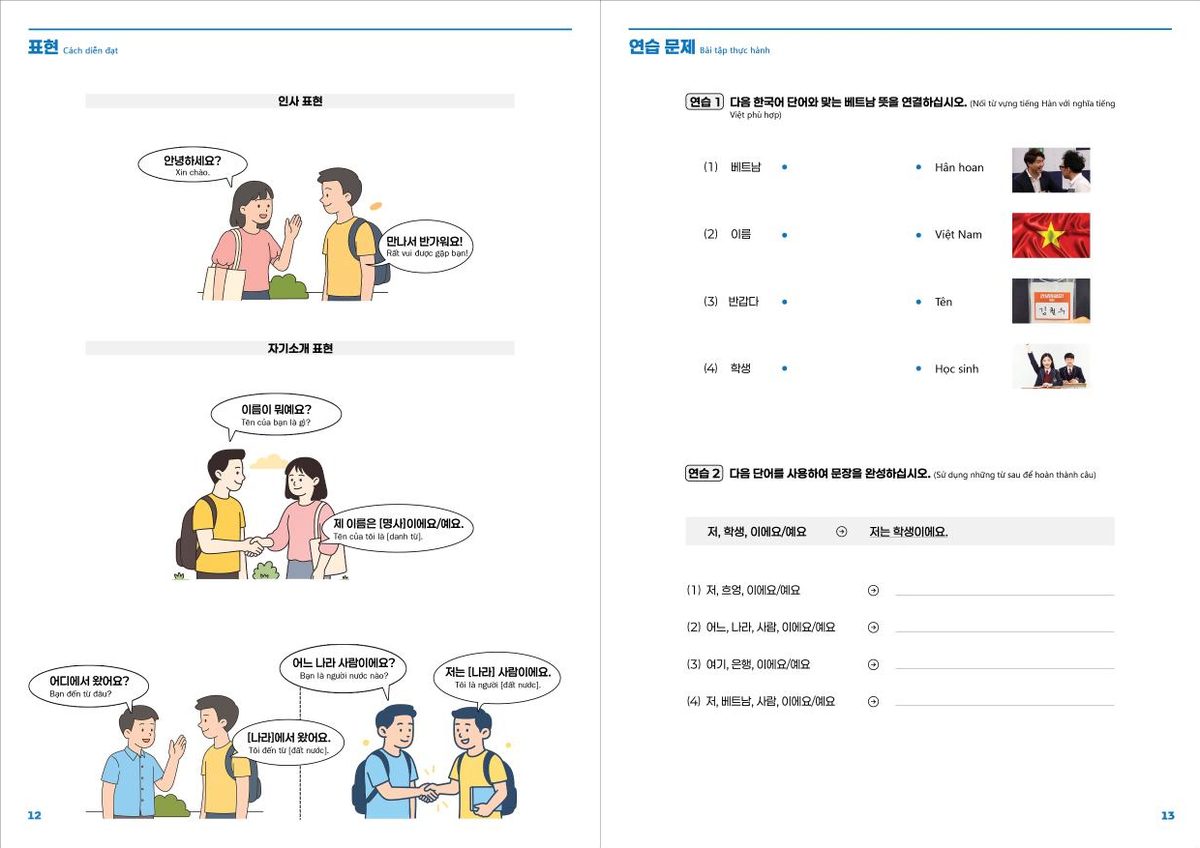 Cách diễn đạt và bài tập thực hành